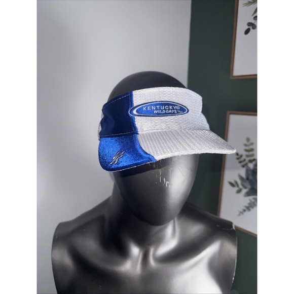 Vintage Starter Kentucky Wildcats Team Visor Hat Adjustable Blue - Picture 1 of 5